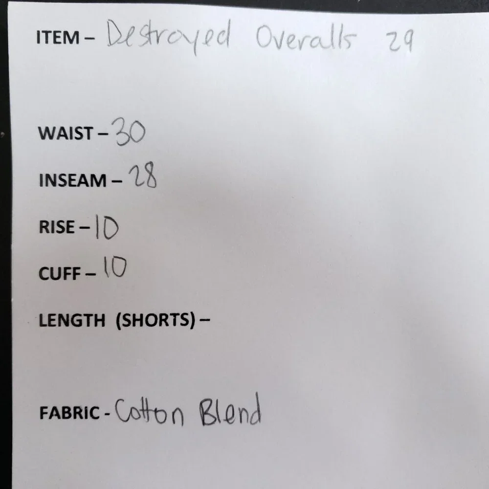 Traffic Jeans Wear Destroyed Fashion Overalls Women's Size 29 Light Wash - Picture 8 of 9